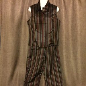 NWOT Will Smith Silk Pant Suit Size 4
